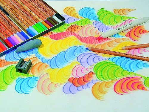 Cretacolor Fine Art Pastel Pencil Set, Set of 72, Multi