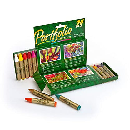 Crayola Portfolio Series Oil Pastels, Water Soluble, 24 Count, Colors May Vary - style: 24 Count