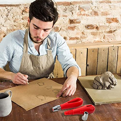 Linoleum Cutter Set, 2 Sets Craft Lino Cutters with 6 Assorted Blades for Lino Cutting and Crafting, Carvings, DIY Craft