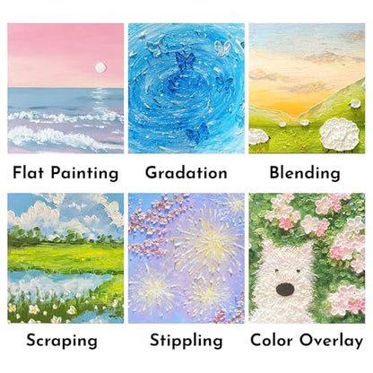rubens Soft Oil Pastels (24 Premium Grays Colors), Creamy Texture Oil Pastels for Drawing & Blending, Dreamy Art Supplies Gift for Adult, Beginners, Artists