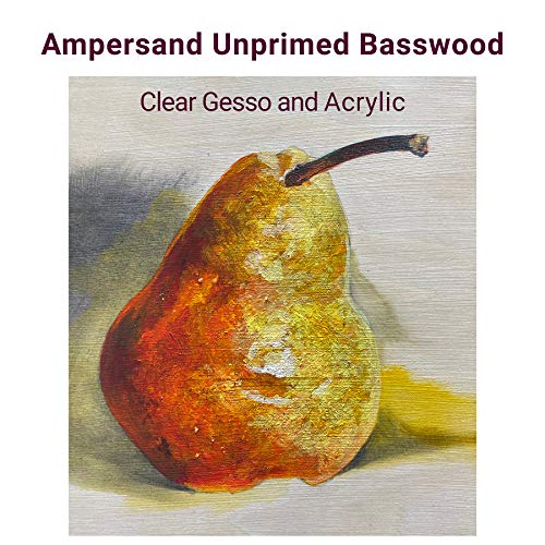 Ampersand Artist Panel Unprimed Basswood, 1.5 Inch Depth, 6X6 Inch (UPWP150606) - size: 6X6, style: 1-1/2" Cradled