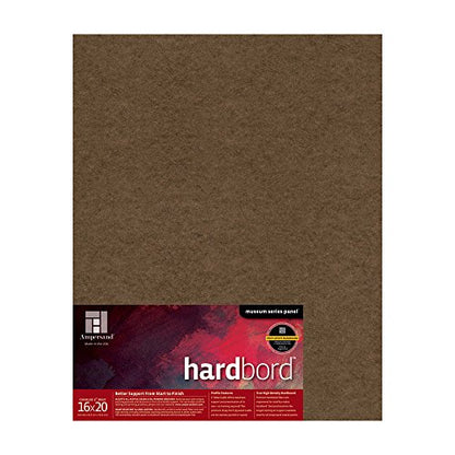 Ampersand Art Supply Hardboard Wood Painting Panel: Museum Series Hardbord, 16" x 20", 2 Inch Cradled Profile - color: 2 Inch Cradled Profile, size: 16" x 20"