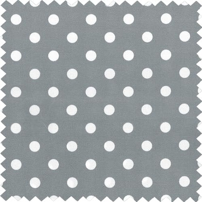 Hobby Gift Medium Sewing Box Organiser, Fabric Covered Storage Box with Handle, Internal Tray, Pin Cushion and Pocket for Sewing, Quilting and Knitting Supplies - color: Grey Spot