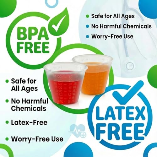 Dimes Small Plastic Medicine Cups for Epoxy, Resin and Paint Mixing Disposable for Pills and Medication (Clear, Pack of 2000, 30ml)