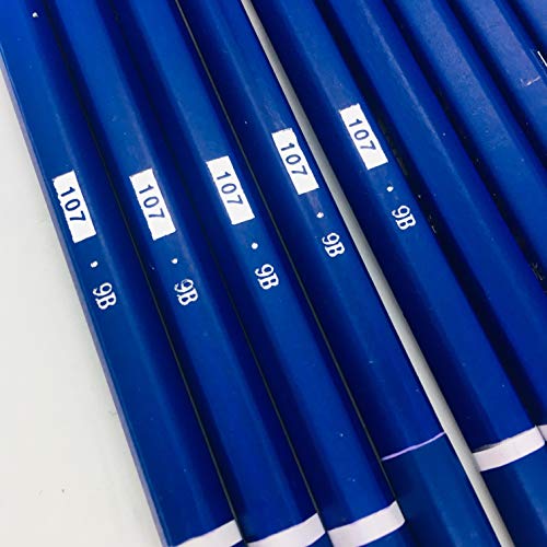 XDT#9B Drawing Pencils 24 Piece Set, Pro Art Graphite Sketching&Shading Supplies, Ideal For Kid Beginner Student Adults Artist - color: 9B 24 Pc Set