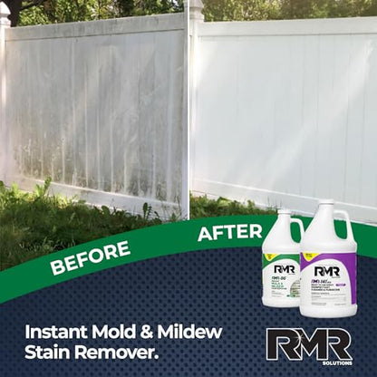 RMR Brands DIY Mold Remover Bundle - Complete Mold Killer & Stain Remover Bundle - Mold and Mildew Prevention Kit, Disinfectant Spray, Includes 2-1 Gallon Bottles - size: 128 Fl Oz (Pack of 2)