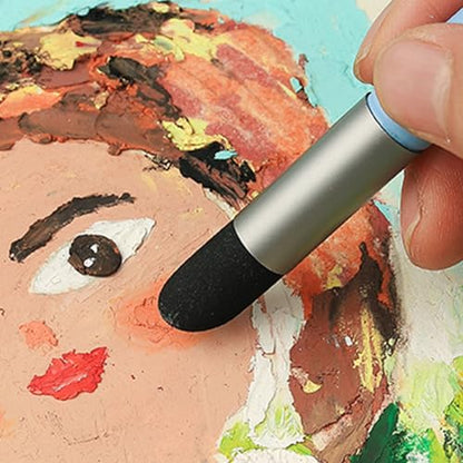 Color Shaper Paints Mixing Tool Paint Shaper Color Painting Blending Tool for Smearing Blending Highlighting Pastel Tools Soft Pastel Silicone Tools Oil Soft - color: Single Bevel Head