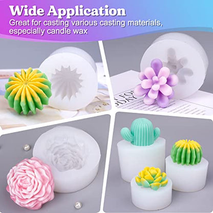 LET'S RESIN Silicone Mold Making Kit 0A, Extra Soft & Elastic Molding Silicone 70.5oz, Liquid Silicone for Mold Making Platinum Cure, Ideal for 3D Silicone Molds, Candle Molds, Soap Molds, Resin Molds