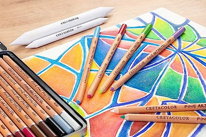 Cretacolor Fine Art Pastel Pencil Set, Set of 72, Multi