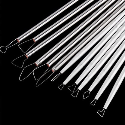 Polymer Clay Tools Pottery Ceramic Sculpting Tools Carving Ribbon Wire End Loop Clay Tools Set