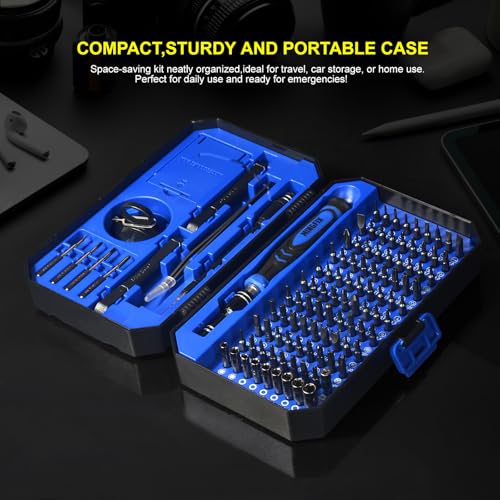 Precision Screwdriver Set with 103 Multi Bits, MINGFIX 115 in 1 Small Magnetic Repair Tool Kit for MacBook,Laptop,PC,Computers, iPhone, Electronics,PS5,PS4,Nintendo Switch, Xbox,Watches & Eye Glasses - style: 115 in 1
