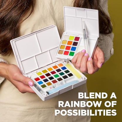 SAKURA Pocket Set Koi Watercolor Kit, 24 Colors Count