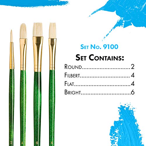 Princeton RealValue Paintbrush, Green - style: Set-9118