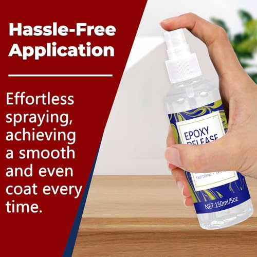 2 Pcs 150ML Mold Release Spray for Resin Molds – Water-Based Silicone Release & Protectant for Silicone and Epoxy Resin Molds, Fast-Drying Non-Stick for Easy Demolding & Longer Mold Life - color: 300ml