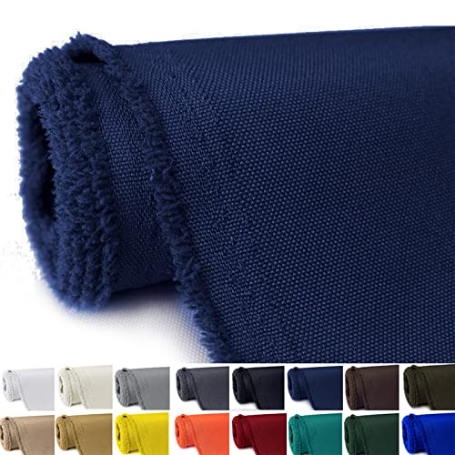 Waterproof Canvas Fabric by The Yard 58" W 600D Upholstery Polyester Material Indoor Outdoor Water Resistant Fabric for Chair Cushion Furniture Cover Sewing DIY Cloth, 1 Yard Navy Blue - color: Navy Blue, size: 1 Yard 36" x 58"