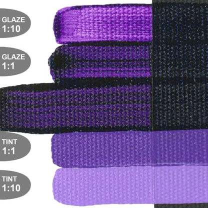GOLDEN OPEN Slow-Drying Acrylics, Dioxazine Purple, 2 fl oz. tube, Professional Acrylic Paint, Semi-Transparent - color: Dioxazine Purple, size: 2 Fl Oz (Pack of 1)