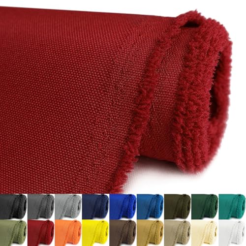 Waterproof Canvas Fabric by The Yard 58inch 600D Upholstery Fabric Cordura Polyester Fabric Outdoor Water Resistant Fabric for Sewing Chair Patio Cushion Purse Bag Interior, 1 Yard Red - color: Red01, size: 1 Yard