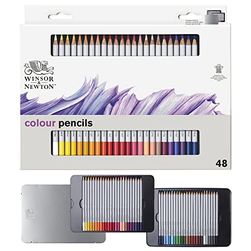 Winsor & Newton Studio Collection Artist Pencils, Color Pencils, Set of 48 - style: 48 Color Pencils