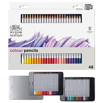 Winsor & Newton Studio Collection Artist Pencils, Color Pencils, Set of 48 - style: 48 Color Pencils