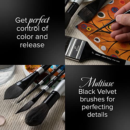 Black Velvet® Beginning Round W/C Set, 3 piece Set Rounds Size 2, 6, 10 - color: Watercolor Beginning Round Set, size: 3 Pc