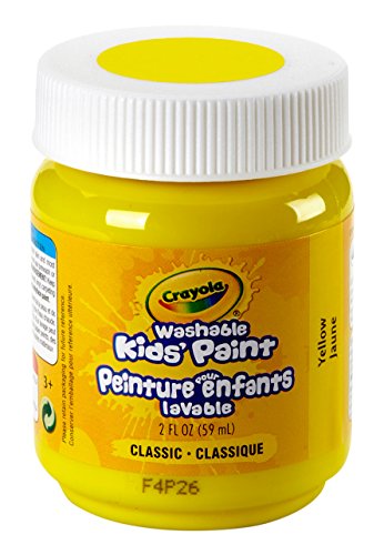 Crayola Washable Kids Paint, 2 oz, Yellow - color: Yellow