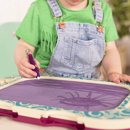 B. toys- Water Doodler- Creative Portable Drawing Board – Kids Water Painting Writing Doodle Board Toy – Perfect Travel Toys for Toddlers - color: Purple & Orange