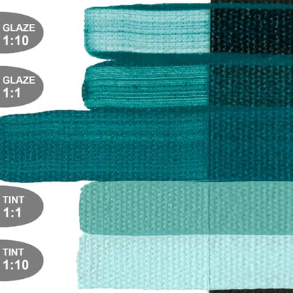 GOLDEN OPEN Slow-Drying Acrylics, Cobalt Turquoise, 2 fl oz. tube, Professional Acrylic Paint, Opaque - color: Cobalt Turquoise, size: 2 Fl Oz (Pack of 1)