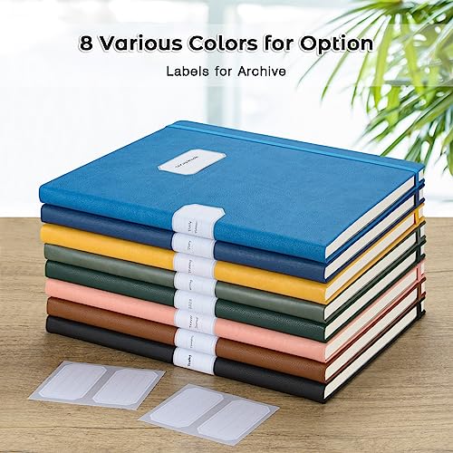 Blank Notebook, Hardcover Sketch Book, 8.5" x 11" Large Blank Journal, No Bleed Thick Paper Sketchbook for Drawing, Unlined Notebook Journal for Women Men School, A4 Leather Sketchbook Lay Flat, Black - color: Black