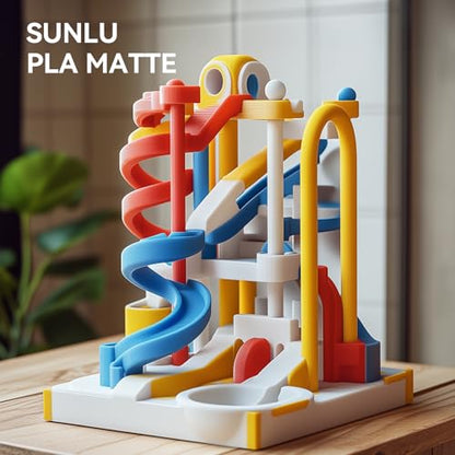 SUNLU 3D Printer Filament Bundle PLA Matte 1.75mm, Super Neatly Wound PLA Filament with Matte Finish, Print with 99% FDM 3D Printers, 1kg Spool (2.2lbs), 2 Packs, Matte Black+Matte Grey - color: 2000g Pla Black+grey, size: 2KG
