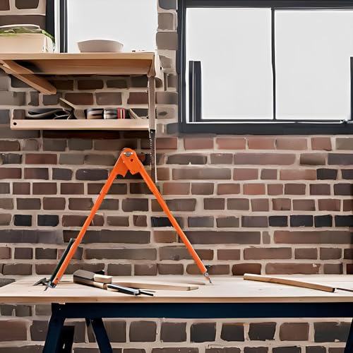 Professional Woodworking Compass Pencil Marking Compass Circle Maker Scriber Compass for Geometry (Large) - style: Large