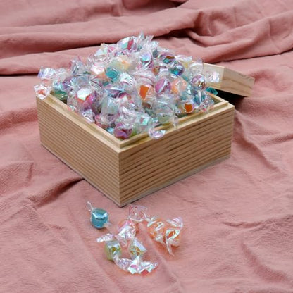 MY MIRONEY 2Pcs Wooden Unfinished Storage Box with Top Lid 4.72" x 4.72" Square Wooden Pine Box DIY Craft Stash Boxes Gift Box for Arts Hobbies and Home Storage - size: 4.72" x 4.72"
