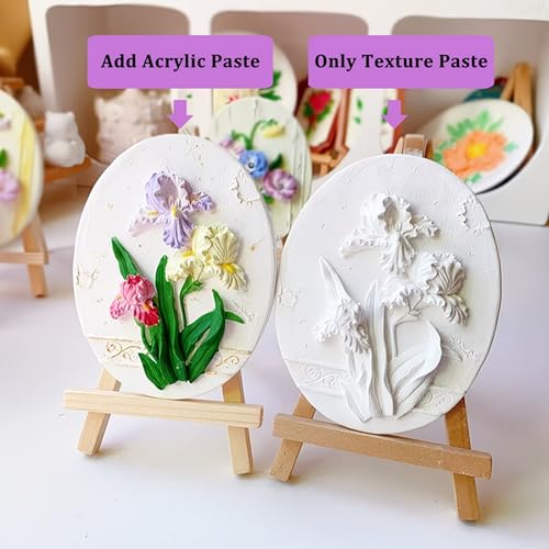 Thick Modeling Paste White & Black 600ml /22 oz, with 5pcs Piping Bags & Squeegee Teeth, High Density Acrylic Medium Molding Texture Paste for Acrylic Painting, Canvas Paint, DIY 3D Art Projects - color: Black & White Modeling Paste + 5pcs Bags+ 3pcs Tool