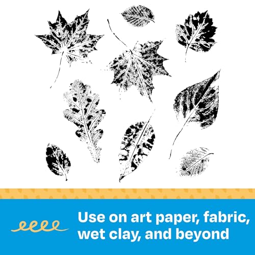 Sax Natures Impressions Leaf Print, Assorted Sizes (Set of 10),Brown