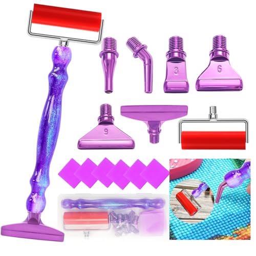 Diamond Art Pens Tools Diamond Painting Accessories Kits with Screw Metal Tips Roller Diamond Painting Pen Bead Dot Drill Pens for Diamond Art Craft Nail - color: White