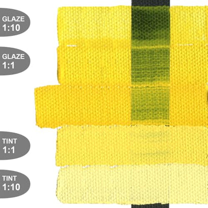 GOLDEN Fluid Acrylics, Benzimidazolone Yellow Medium, 1 fl. oz. Bottle, Professional Acrylic Paint, Semi-Transparent