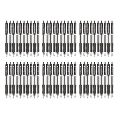 Classic Retractable Gel Roller Pens, 0.7mm Fine Point (Black Ink - 60 Packs) - color: Black Ink - 60 Packs