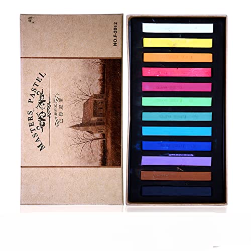 YYMIYU Neutral Color Chalk Pastels for Professional Artist 12 Colour - color: 12 Colour