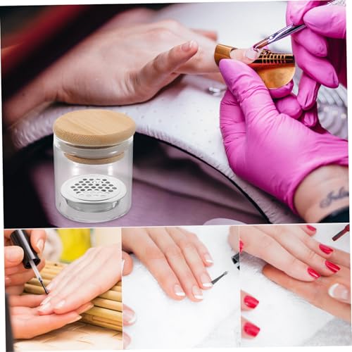 Nail Art Brush Cleaning Cup with Mesh Filter Multifunctional Wash Supply for Manicure Tools with Lid for Professional Nail Care