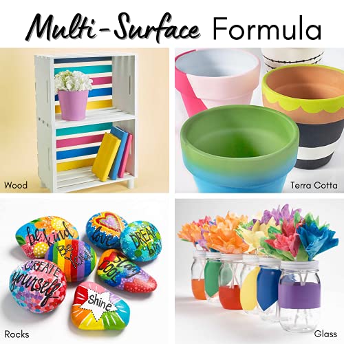 Apple Barrel Multi-Surface Paint Set (2-Ounce), Colors, 32 Fl Oz, 16 Piece