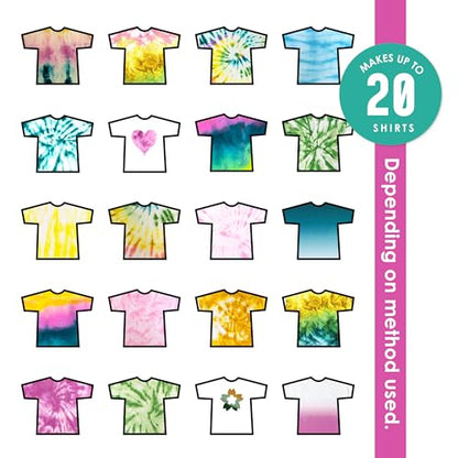 SEI 8 Pack Natural Fade Tie Dye Spray Kit, Tye Dye Kits for Large Groups, Pre-Mixed Water Based Fabric Dye, Spray Bottle Included, Spray Paint for Clothes - color: Natural Fade 8 Pack
