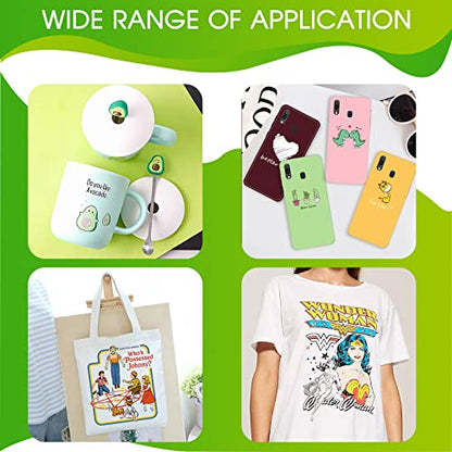 CenDale Premium DTF Ink 1500ML - DTF Transfer Ink for PET Film, Refill DTF Ink for Epson ET-8550, L1800, L800, R2400, P400, P800, XP15000, Heat Transfer Printing Direct to Film (250ml x 6, CMYK Wh) - color: 2 White,CMYK, style: DTF Ink