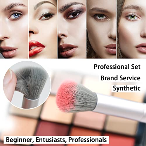 ZOREYA Makeup Brushes - 15 Pcs Premium Bamboo Charcoal Infused Bristles Makeup Brush Set, Foundation Concealers Eye Shadows Make Up Brush,Eyeliner Brushes(White) - color: White
