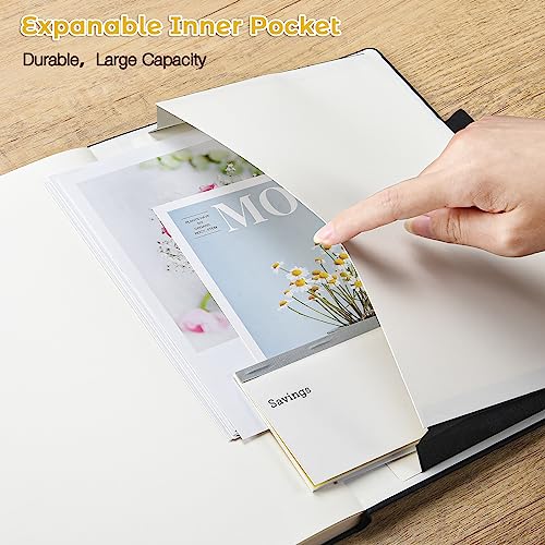 Blank Notebook, Hardcover Sketch Book, 8.5" x 11" Large Blank Journal, No Bleed Thick Paper Sketchbook for Drawing, Unlined Notebook Journal for Women Men, A4 Leather Sketchbook, Lay Flat, Yellow - color: Yellow