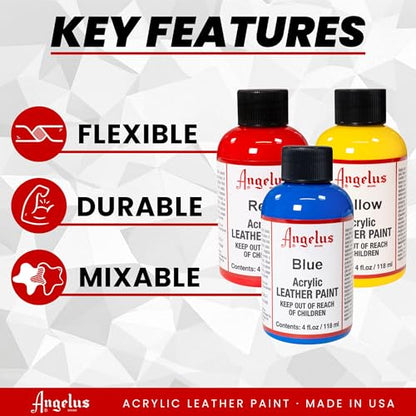 Angelus Acrylic Leather Paint, 4 Fl Oz (Pack of 1), Caramel - color: Caramel, size: 4 Fl Oz (Pack of 1)