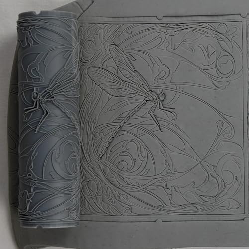 Dragonfly Clay Texture Roller 4" for Polymer Clay - color: Dragonfly Roller