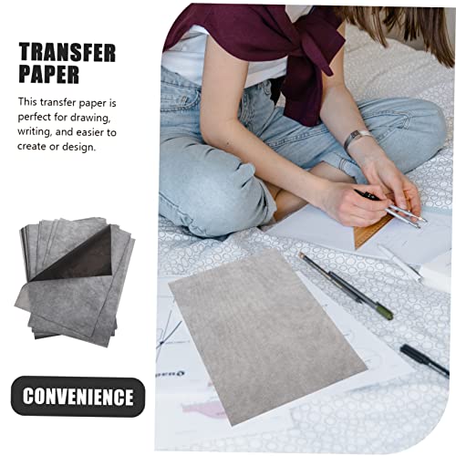 Graphite Transfer Paper A4 100 Sheets Single-Sided Drawing and Tracing Paper for Artists and Students for Sketching on Canvas and Surfaces