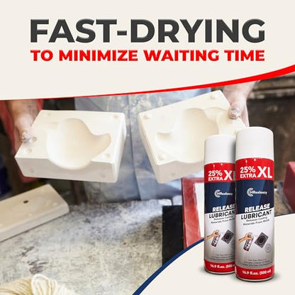 Silicone Mold Release Spray (Silicone-Based) (24x16.9 floz/500ml) - Resin & Epoxy Release Agent for Smooth Mold Removal with Ease, Universal Use on Almost All Molds - size: 24 Pack