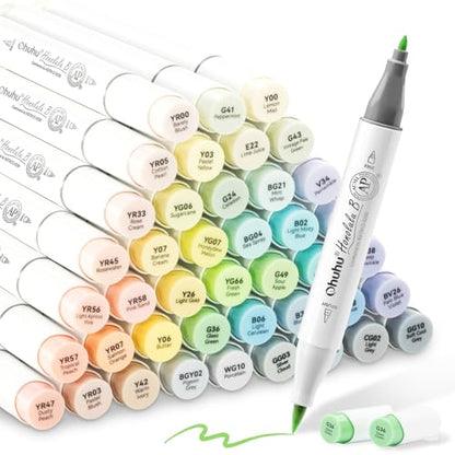 Ohuhu Markers + Bleedproof Marker Pad 5.5"x8.5"