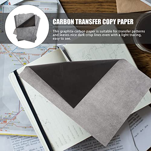 Beatifufu A4 Carbon Transfer Paper 100 Sheets One-Side Graphite Copy Paper for Tracing Drawing Art Pattern Transfer and Craft Projects