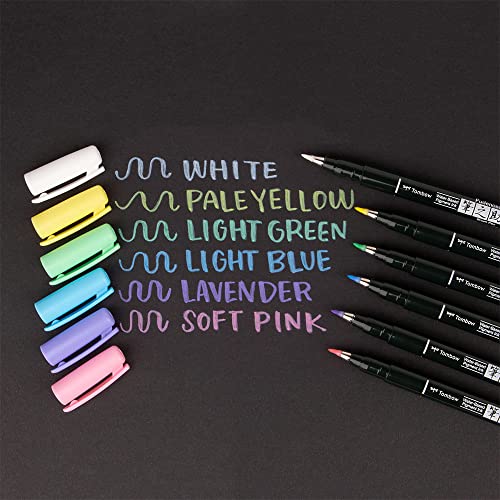 Tombow Brush Pen Fudenosuke pastel for black paper, light green